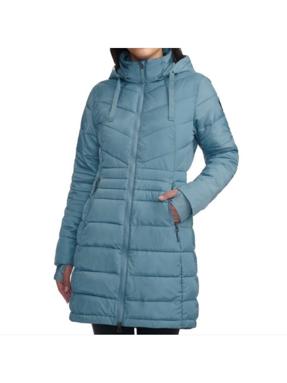 XL • Lole • Packable Hooded Puffer Jacket - Blue